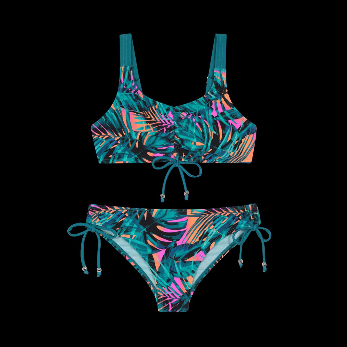 H2O WEAR - Traje de Baño Niña Teens Bikini  UV50 AOP H2O Wear Negro - Negro