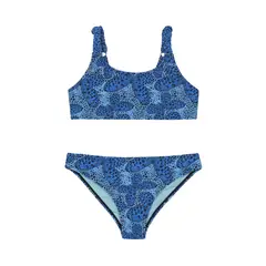 H2O WEAR - Traje de Baño Niña Teens Bikini UV50 Bretel Celeste - Celeste