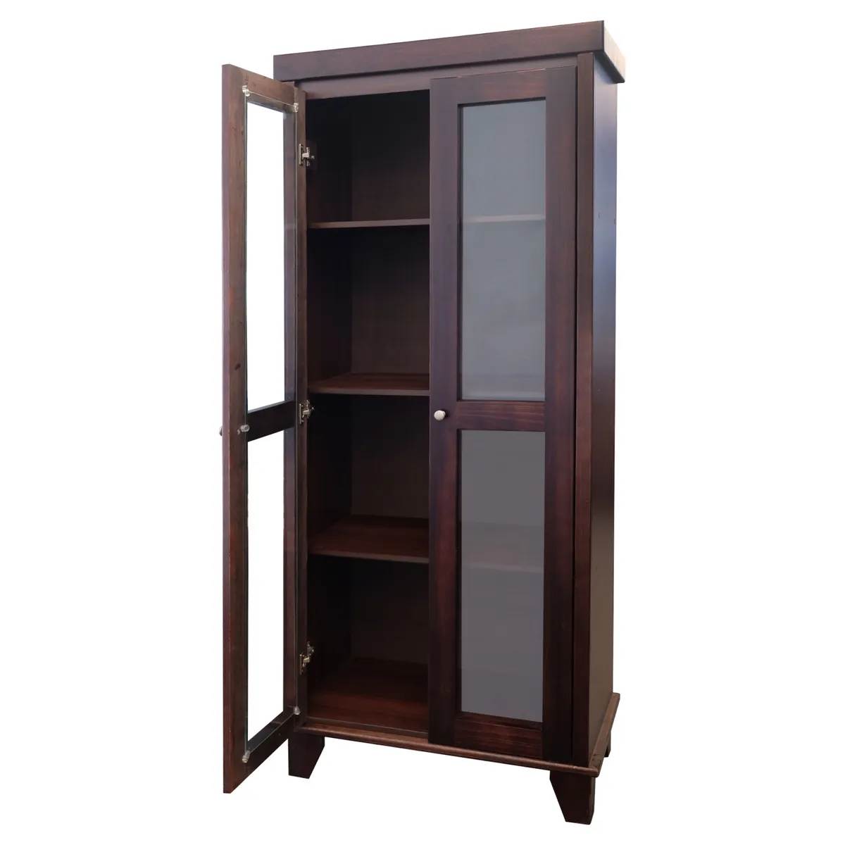 LAS ARAUCARIAS - Vitrina Madrid Vidrio 2 Puertas Madera