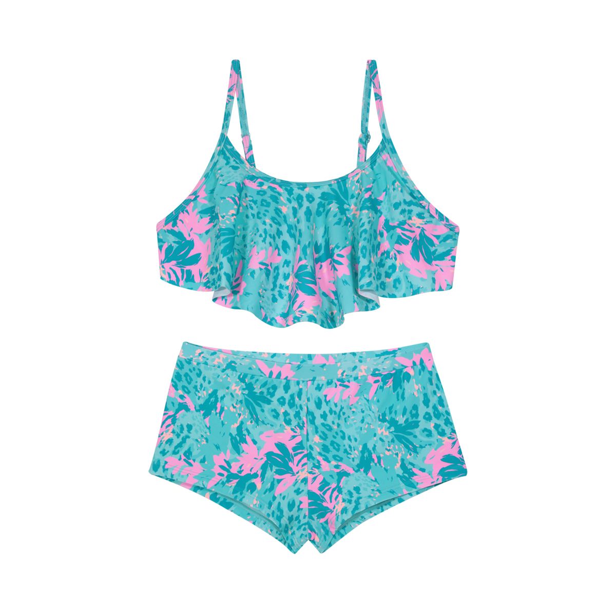 H2O WEAR - Traje de Baño Niña Teens Bikini UV50 Hot Pant H2O Wear Turq - Verde