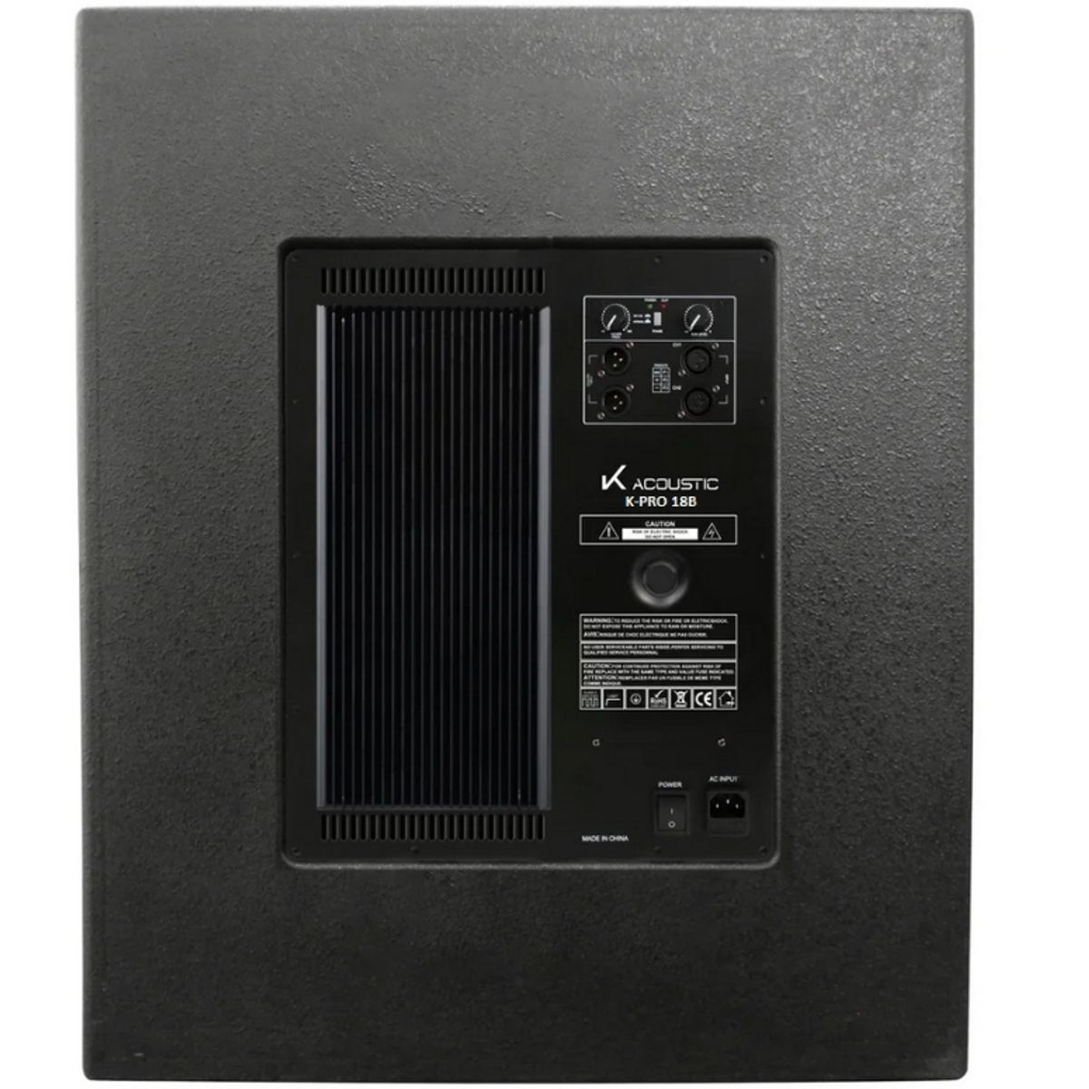GENERICO - Subwoofer Activo 18 Pulgadas K - Acoustic K-PRO 18B