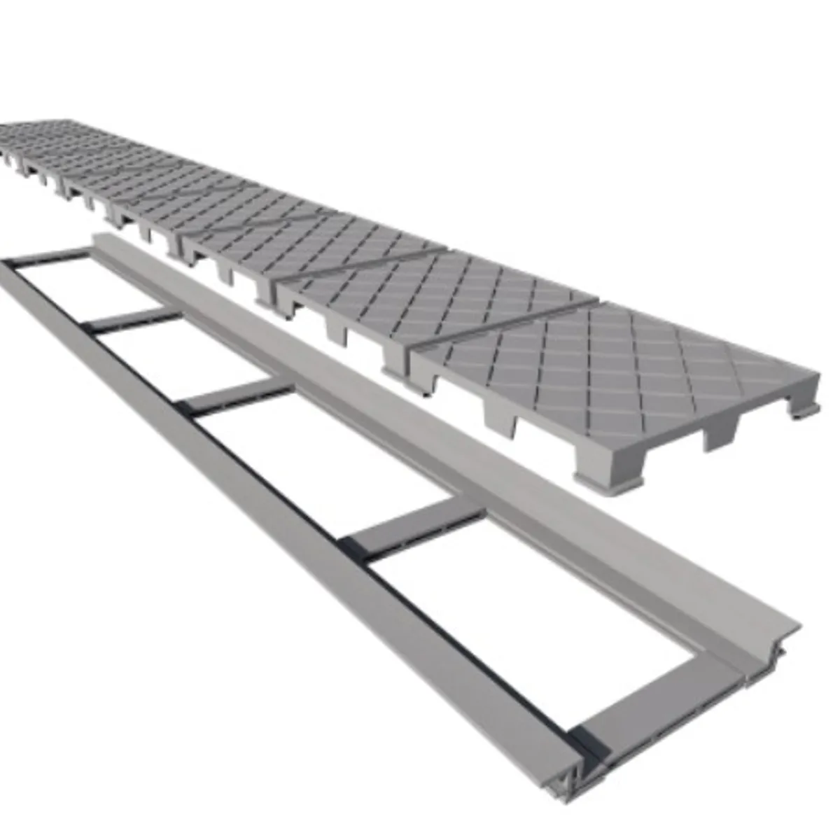 NO LOGO - Desagüe Elleve Infinity Oculto de 130 cm para Exterior