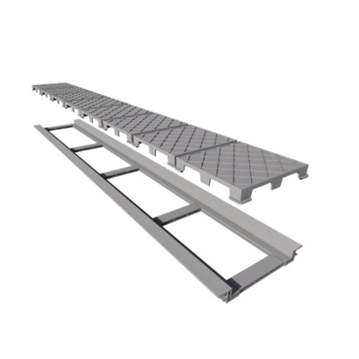 NO LOGO - Desagüe Elleve Infinity Oculto de 130 cm para Exterior