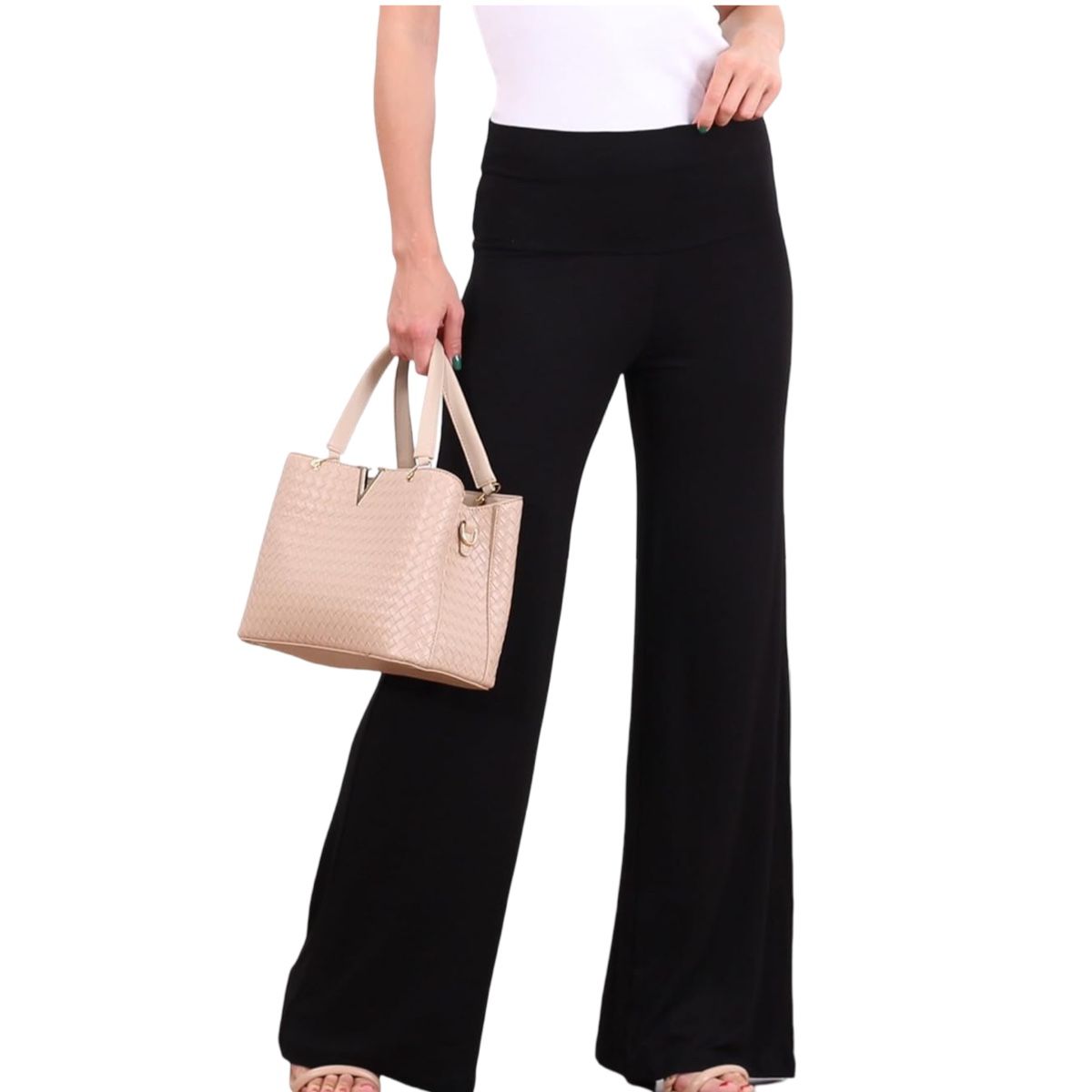 AAYO MODA - Pantalón Palazzo Flare Tela Sofía Confección Nacional