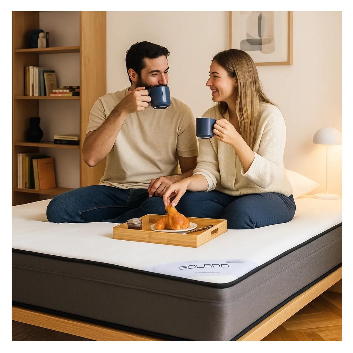 GENERICO - Colchon 1 Plaza Super Premium 105x190x22cm