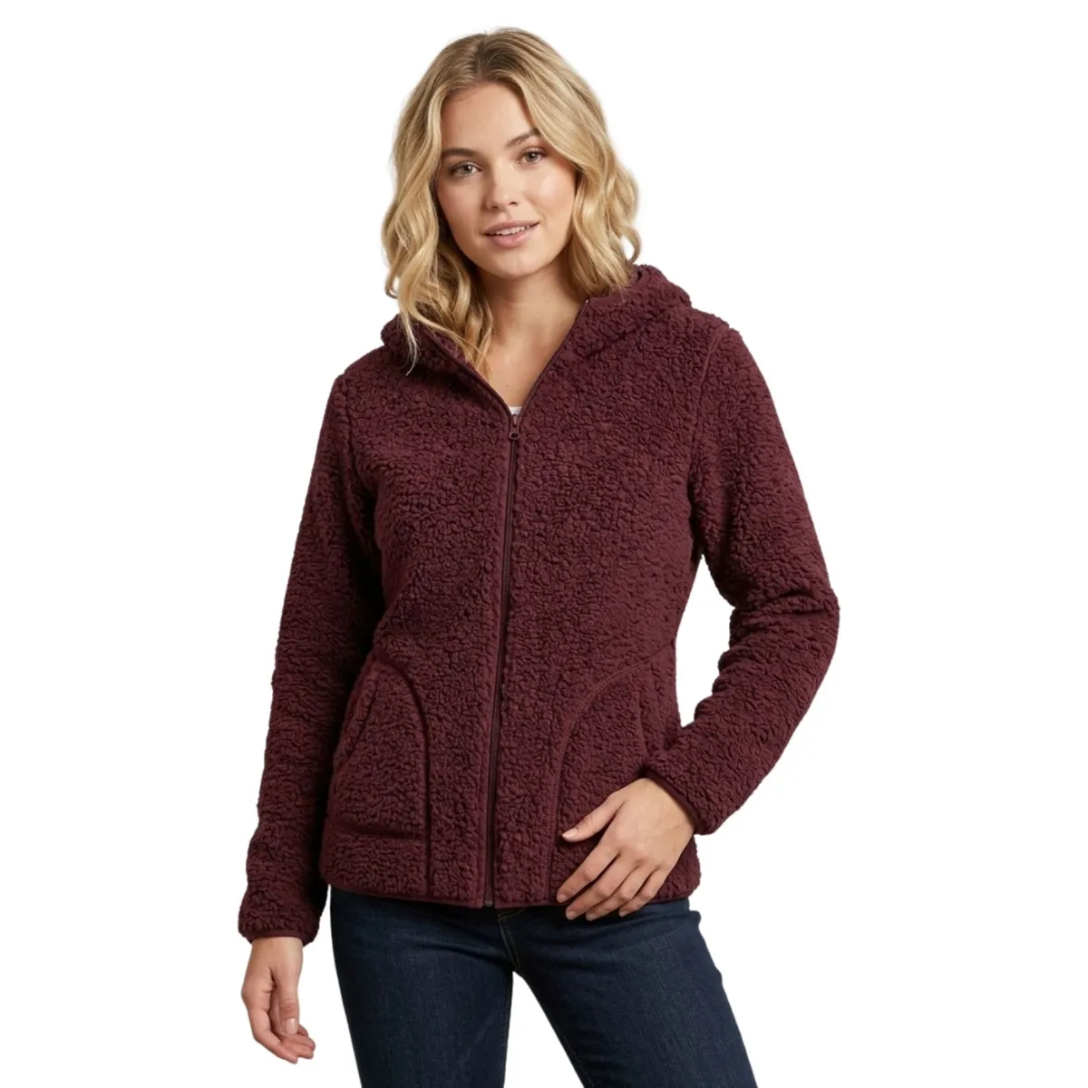 LIKE SHOP - Polerón Polar Corderito, Peludo Mujer Invierno, Colores 999