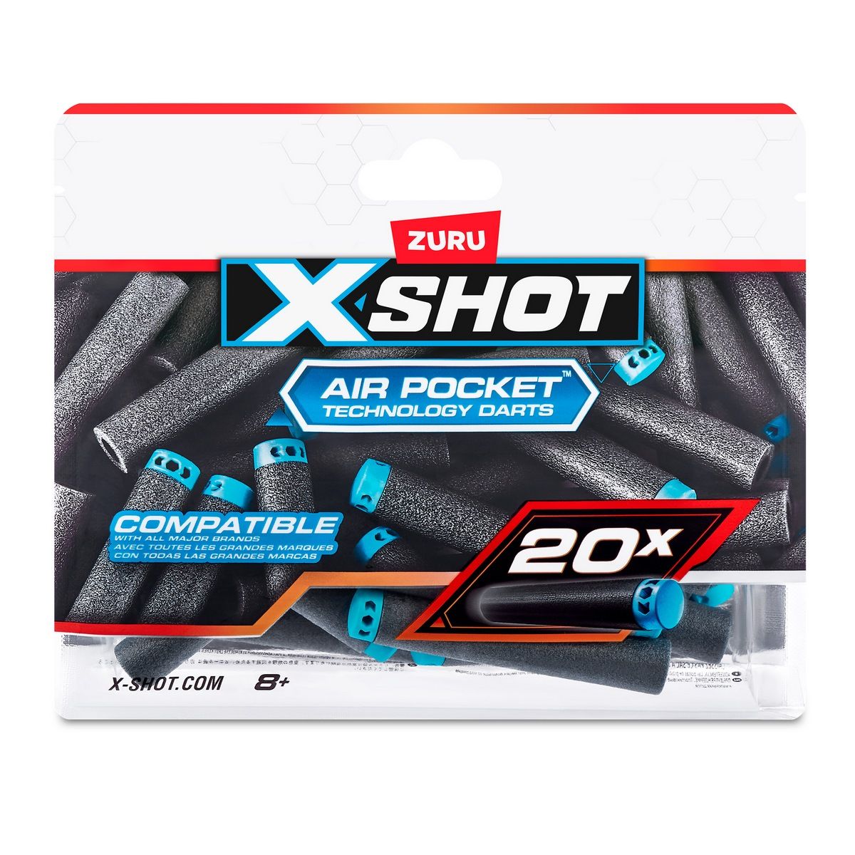 ANSALDO - Lanzadores dardos X SHOT pack 20 dardos