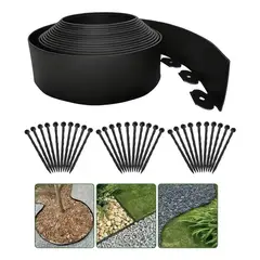 GENERICO - Separador Jardin Cesped Piedras Pasto Plantas Exterior 6x10m