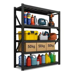 GENERICO - Estante Metalico Estanteria Repisa Rack Bodega 150x200x50cm