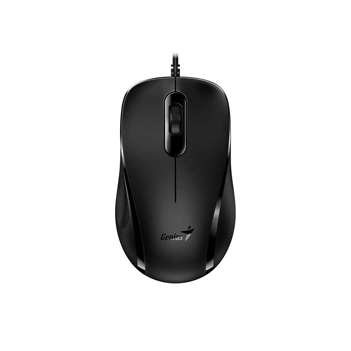 GENIUS - Mouse alámbrico Genius DX-101 conexión USB Negro Precisión diaria