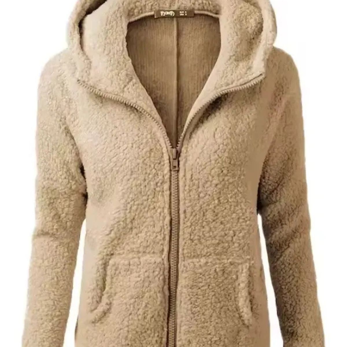 LOOK SHOP - Polerón Polar Corderito, Peludo Mujer Invierno, Colores 999