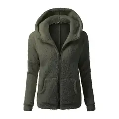 MPROPIA - Polerón Polar Corderito, Peludo Mujer Invierno, Colores 999