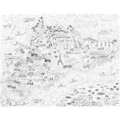 GENERICO - LÁMINA ILUSTRADA PARA PINTAR RAPA NUI