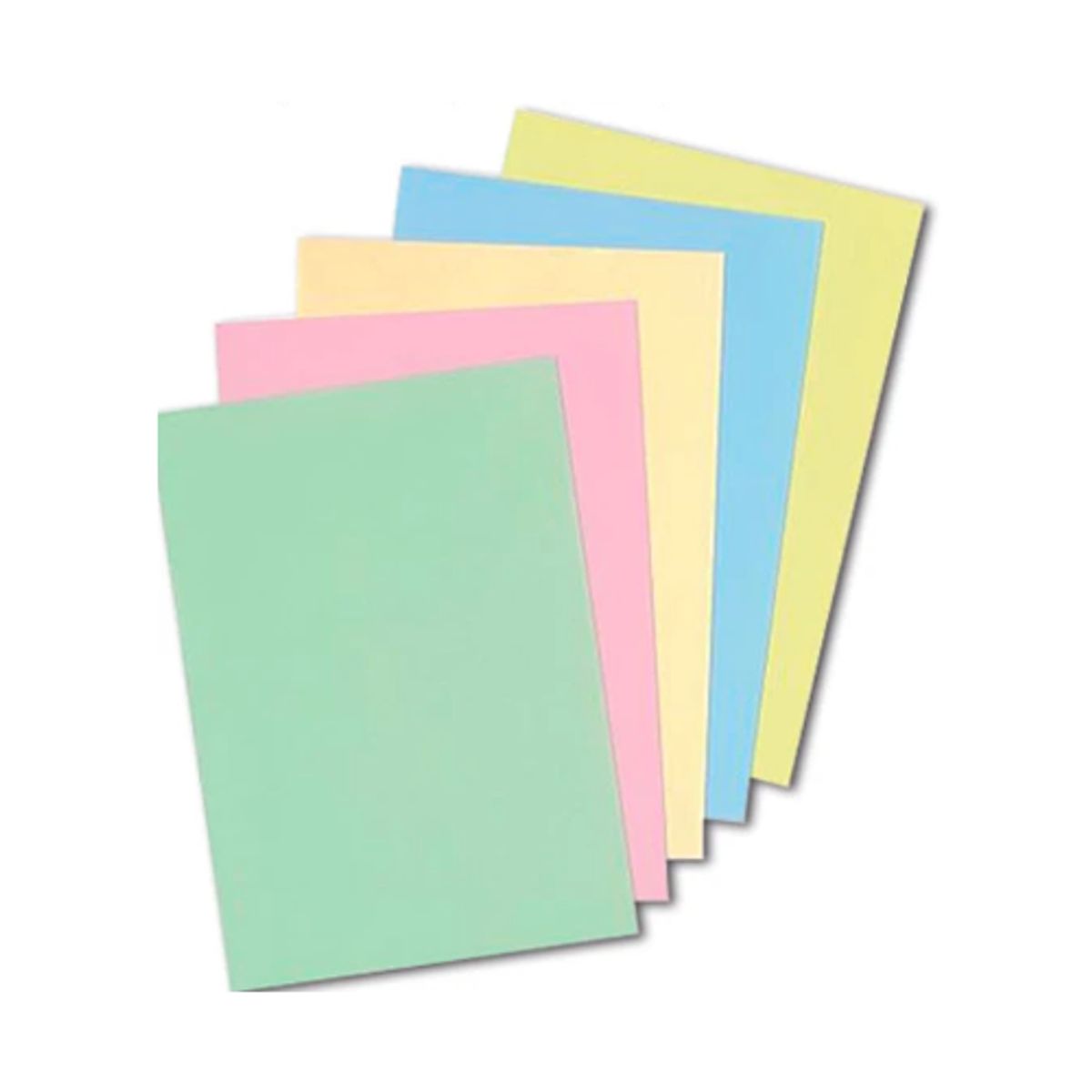GENERICO - Papel Opalina Colores Doble Faz 220gr Mix A4 40 Hojas Multicolor