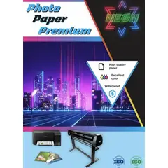 GENERICO - Papel Fotografico Premium 200 Gramosa350 Hojas Antioxido Color Blanco brillante