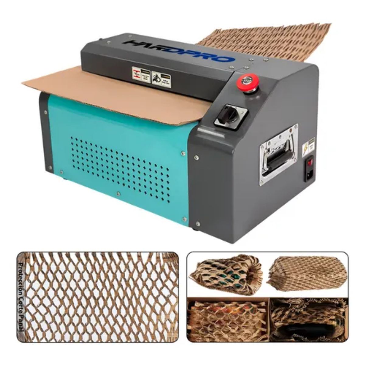 HOMEBRANDT - Maquina Trituradora De Cartón Para Relleno Y Embalaje 400w Turquesa