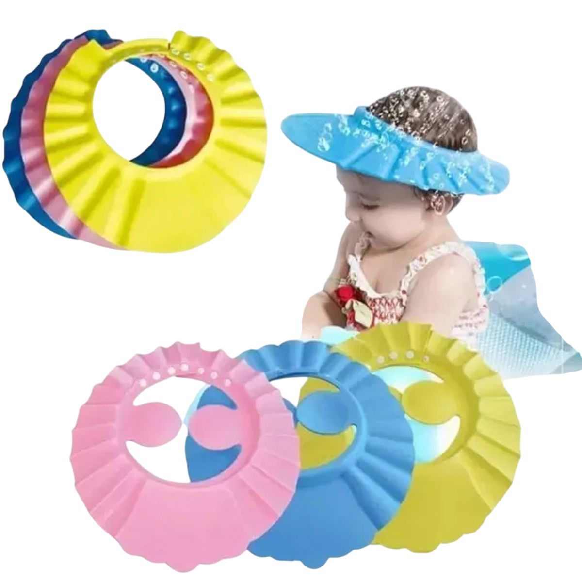 GENERICO - Gorro De Baño Bebe Visera Ducha