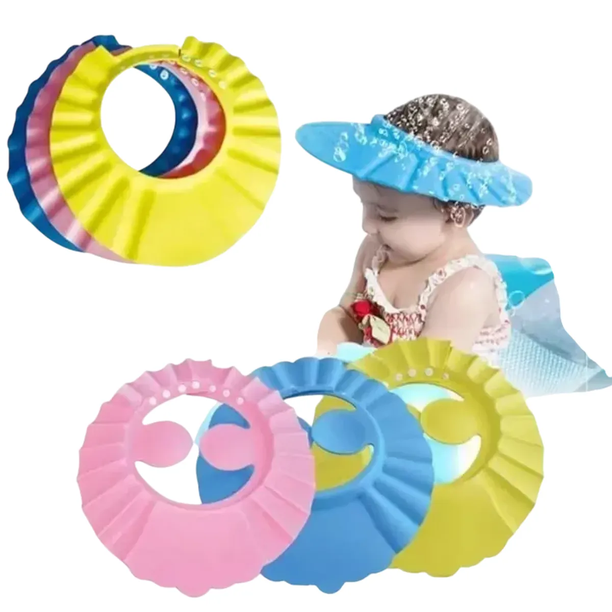 GENERICO - Gorro De Baño Bebe Visera Ducha