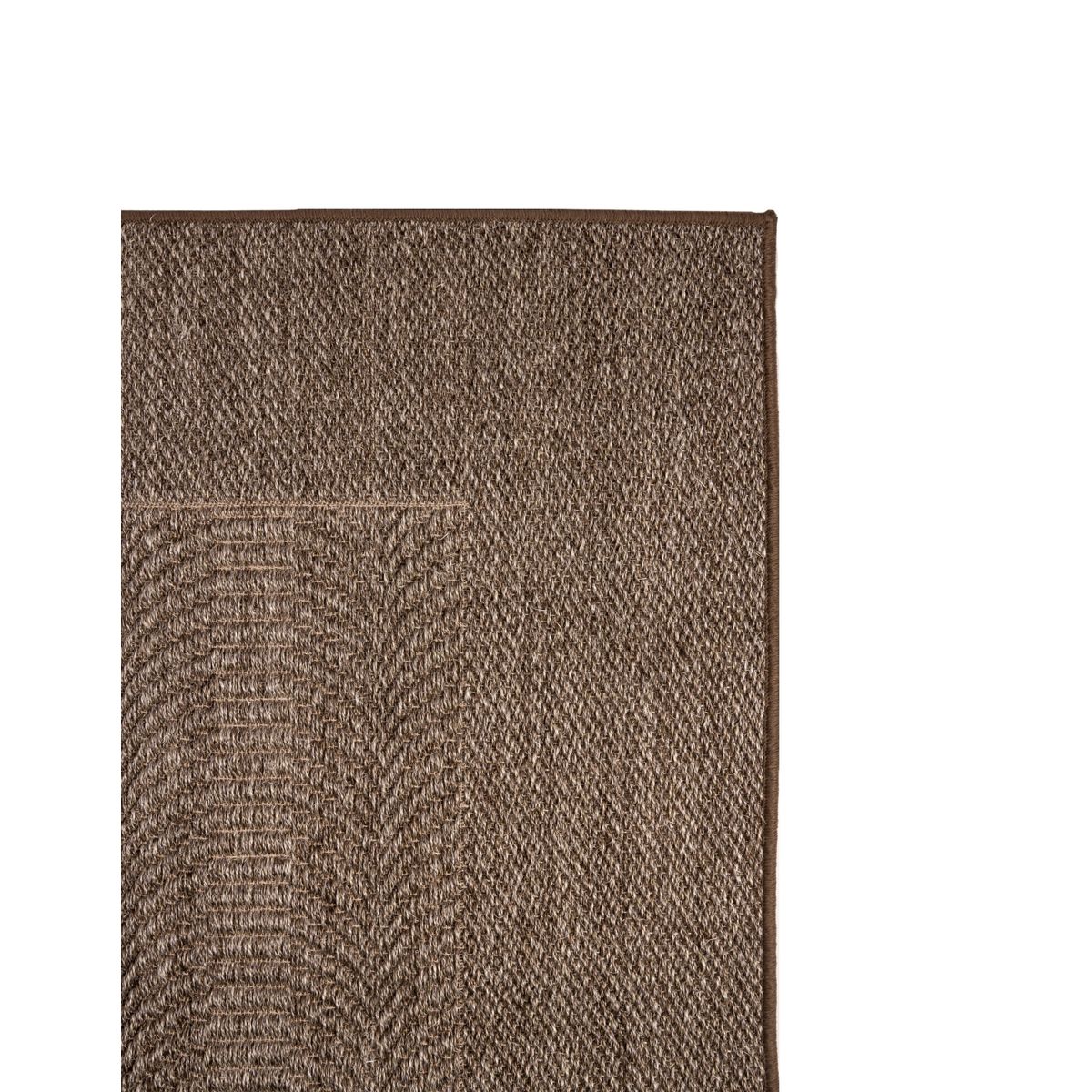 GENERICO - Alfombra Sisal Natural Ondas Taupe 170x240 cm