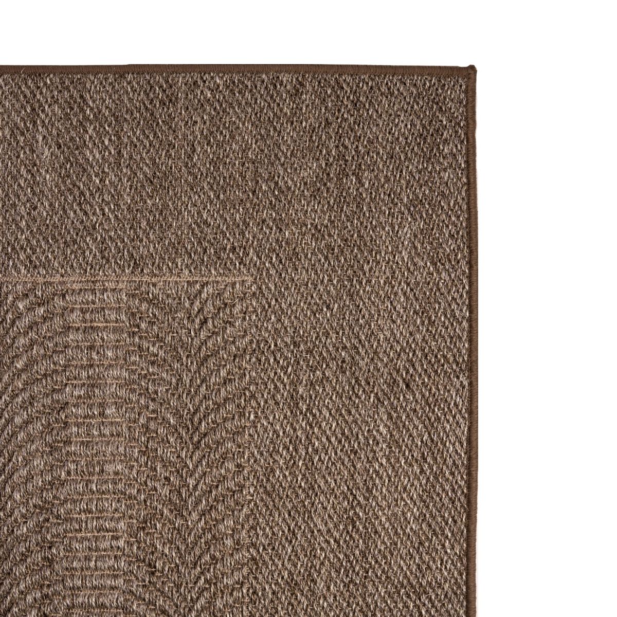 GENERICO - Alfombra Sisal Natural Ondas Taupe 200x300 cm