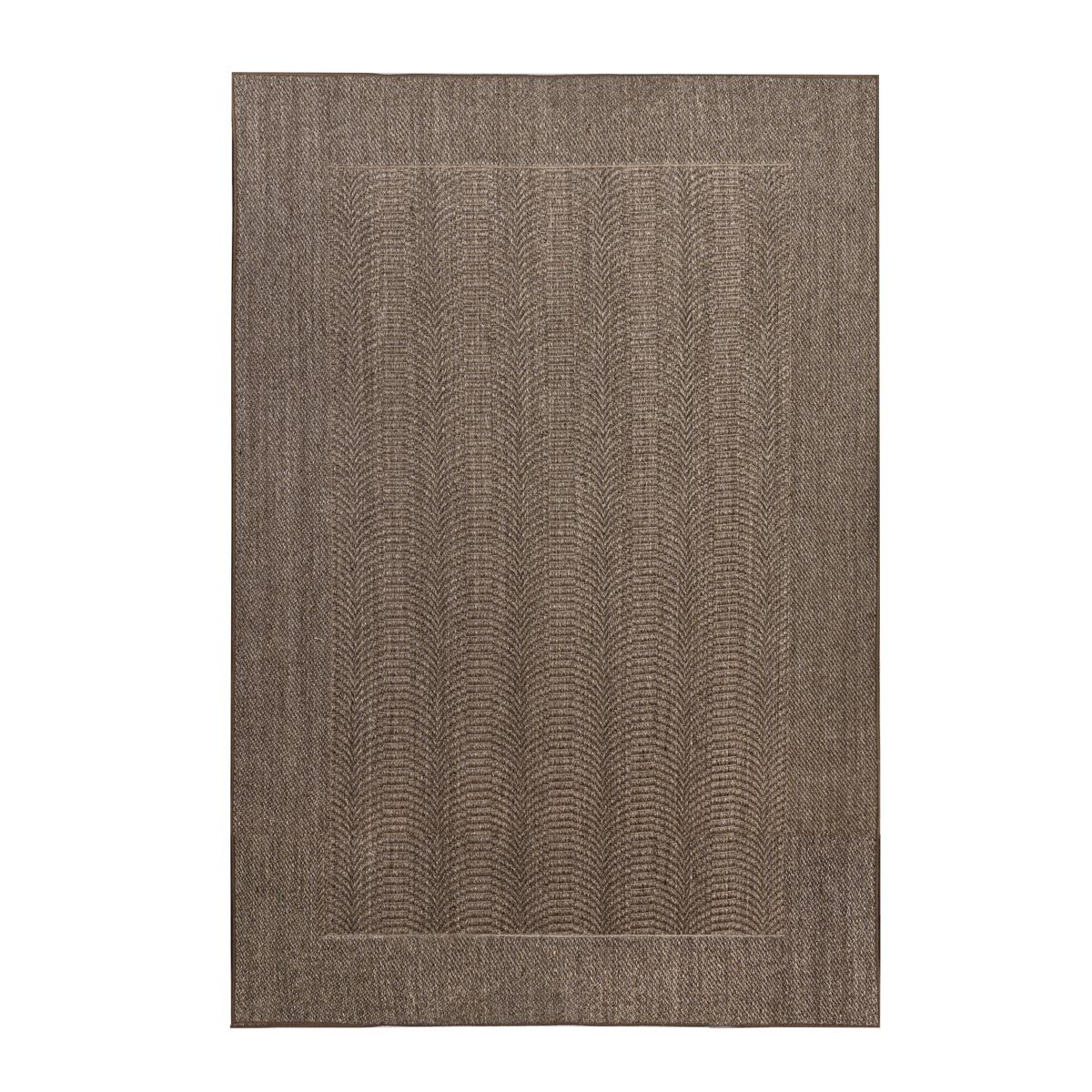 GENERICO - Alfombra Sisal Natural Ondas Taupe 250x350 cm