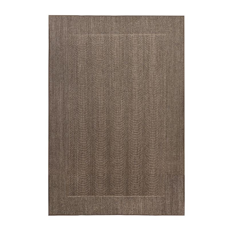 GENERICO - Alfombra Sisal Natural Ondas Taupe 250x350 cm