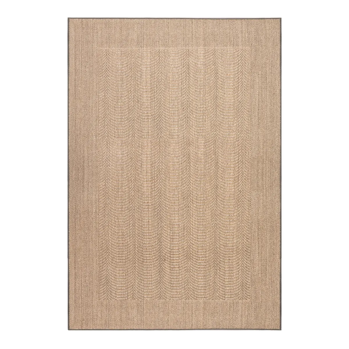 GENERICO - Alfombra Sisal Natural Ondas Arena 170x240 cm