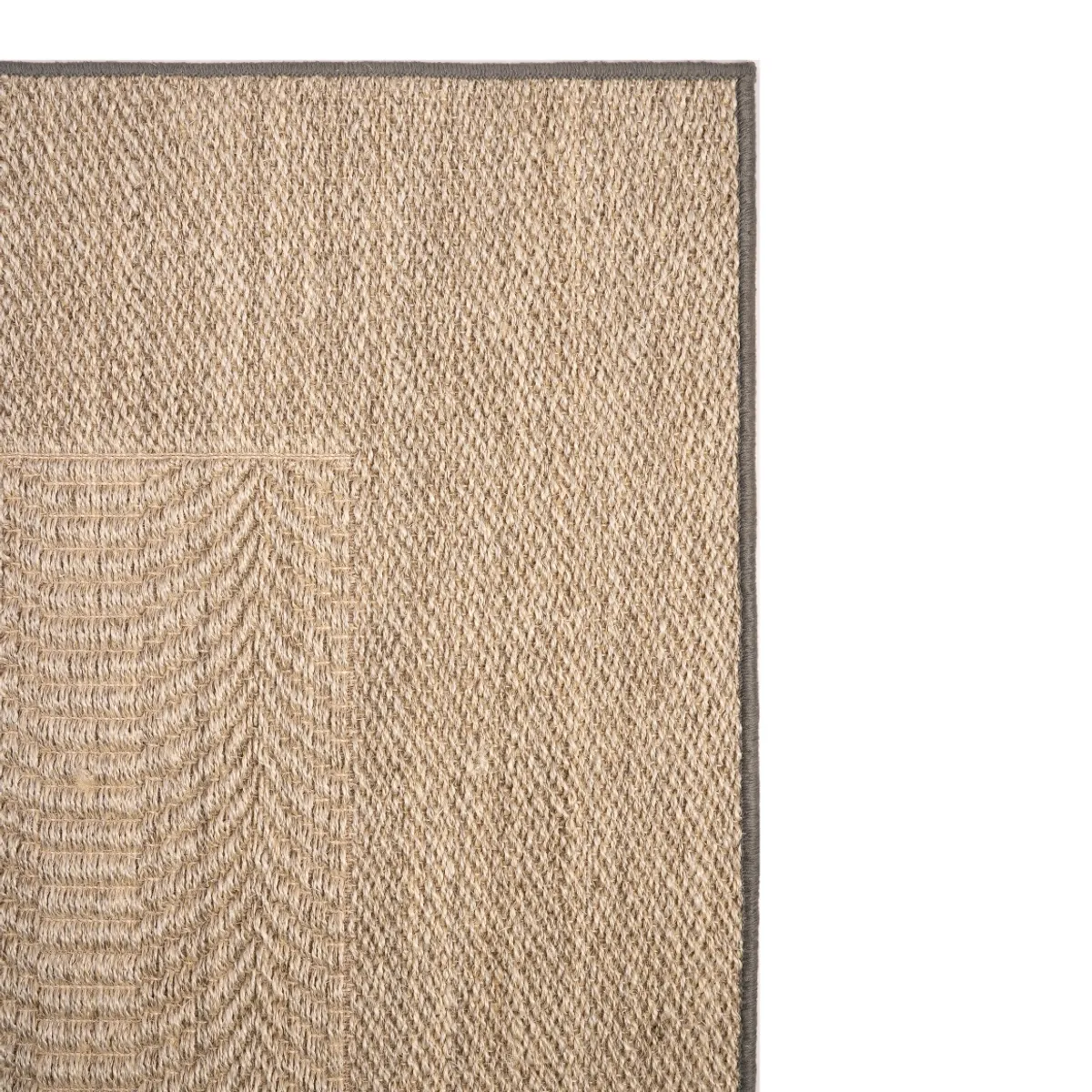 GENERICO - Alfombra Sisal Natural Ondas Arena 170x240 cm