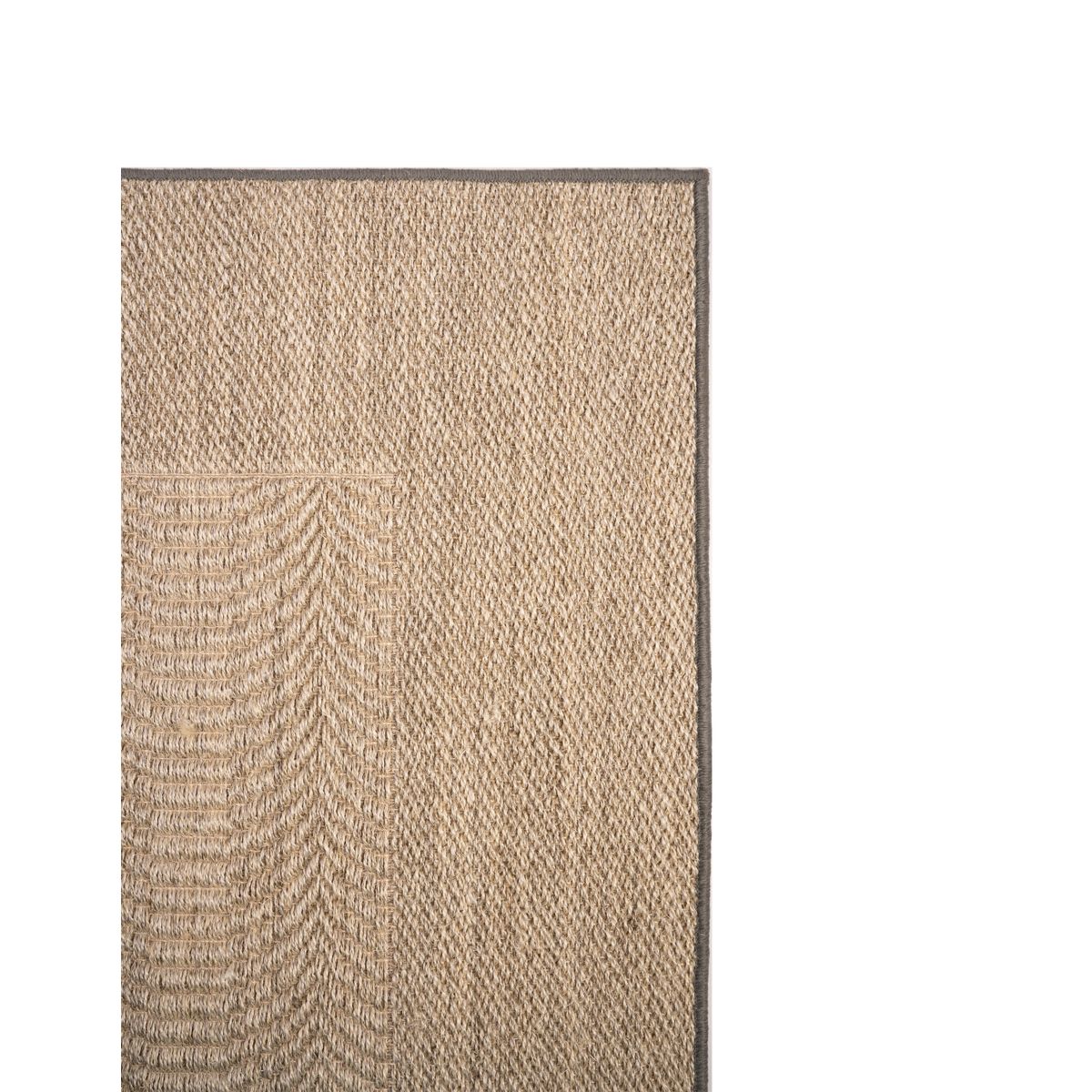 GENERICO - Alfombra Sisal Natural Ondas Arena 200x300 cm