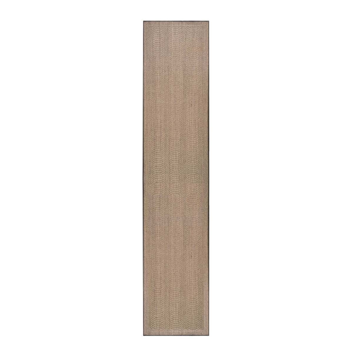 GENERICO - Alfombra Sisal Natural Pasillo Ondas Arena 100x400 cm