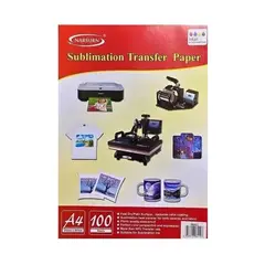 GENERICO - 100 Hojas Papel Para Sublimar A4 Papel Transfer Sublimación Color Blanco