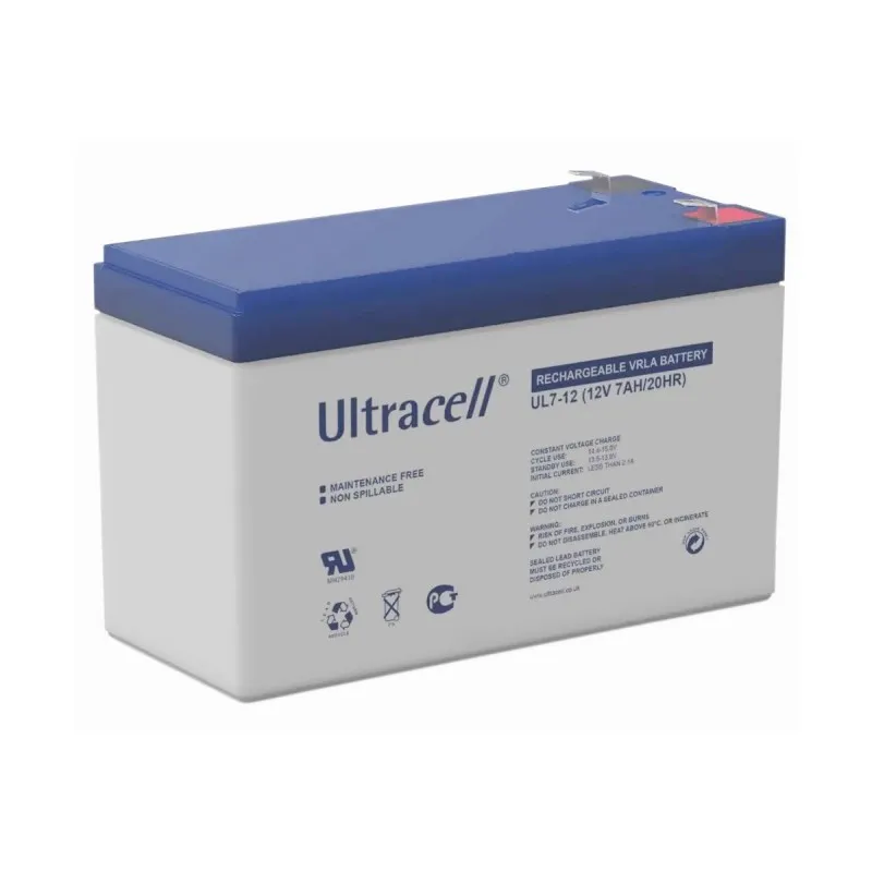GENERICO - Batería de respaldo 12v 7ah Recargable
