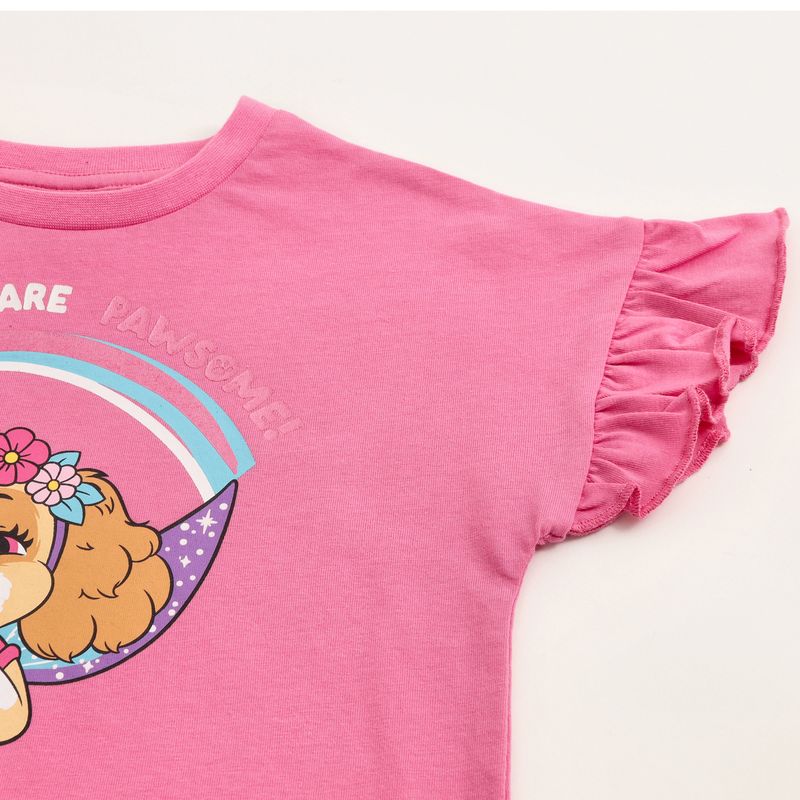 PAW PATROL - Polera Manga Corta Niña Skye Unicorn Rosado Paw Patrol