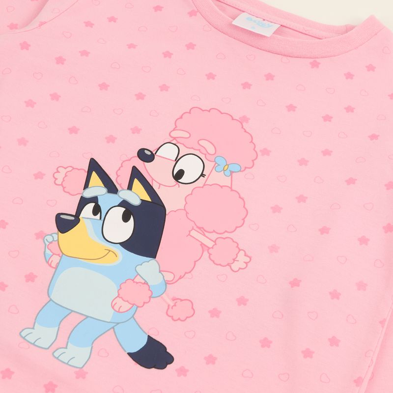 BLUEY - Conjunto Pijama Niña Rosado Coco Y Bluey