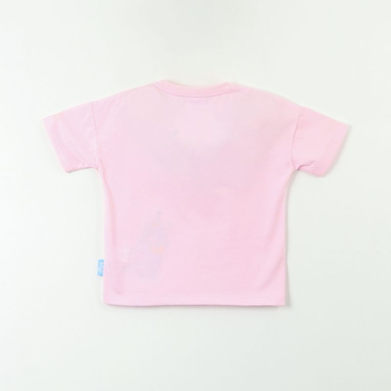 BLUEY - Polera Manga Corta Niña Lentejuelas Reversible Rosado Bluey