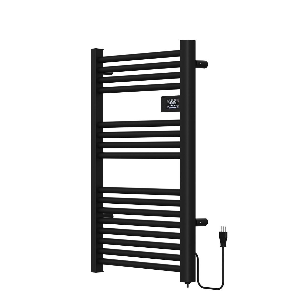 VERKEN - Secador de Toallas para Baño con WIFI - Calentador Toallero Eléctrico Mural - Negro