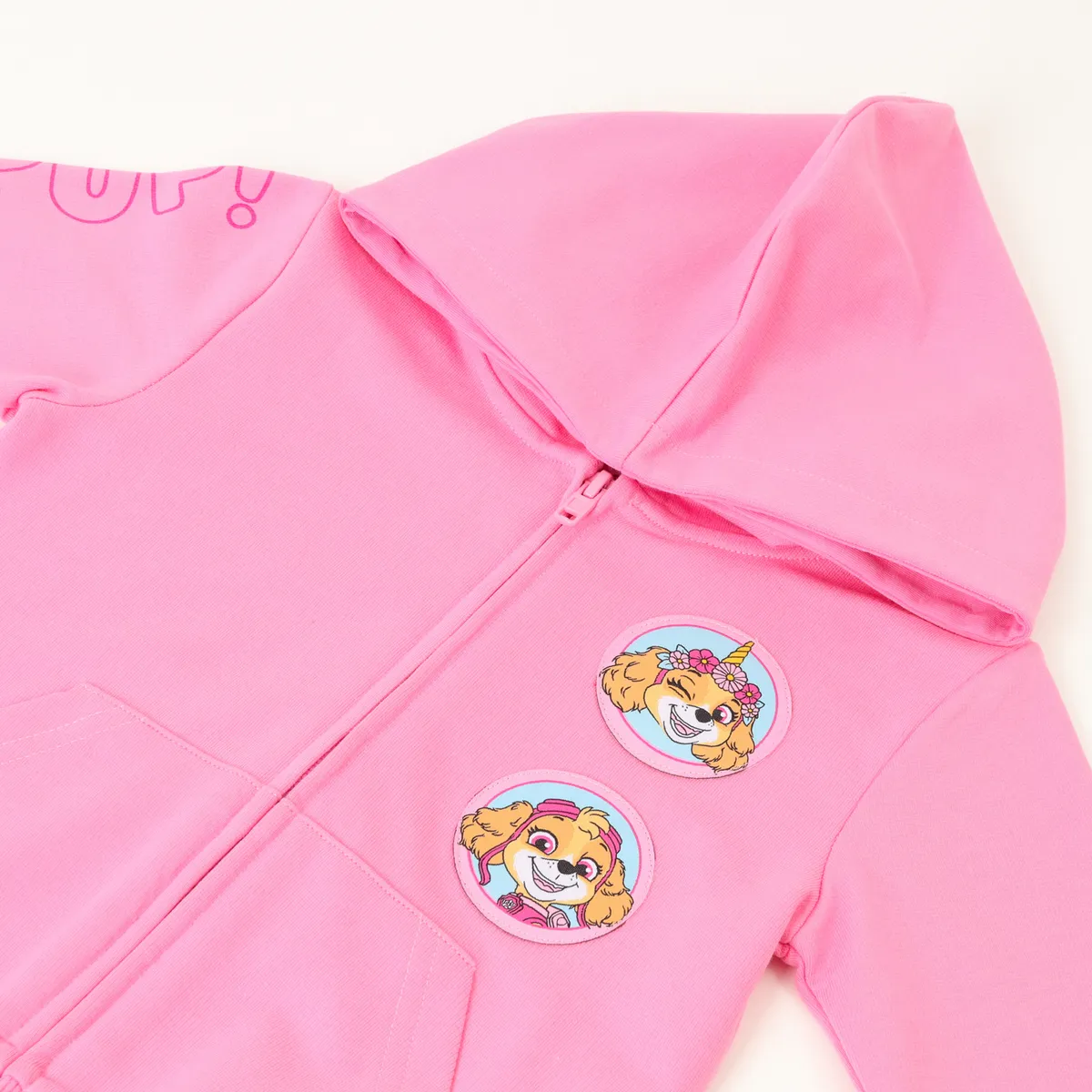 PAW PATROL - Poleron Abierto Niña Skye Girl Puppy Rosado Paw Patrol