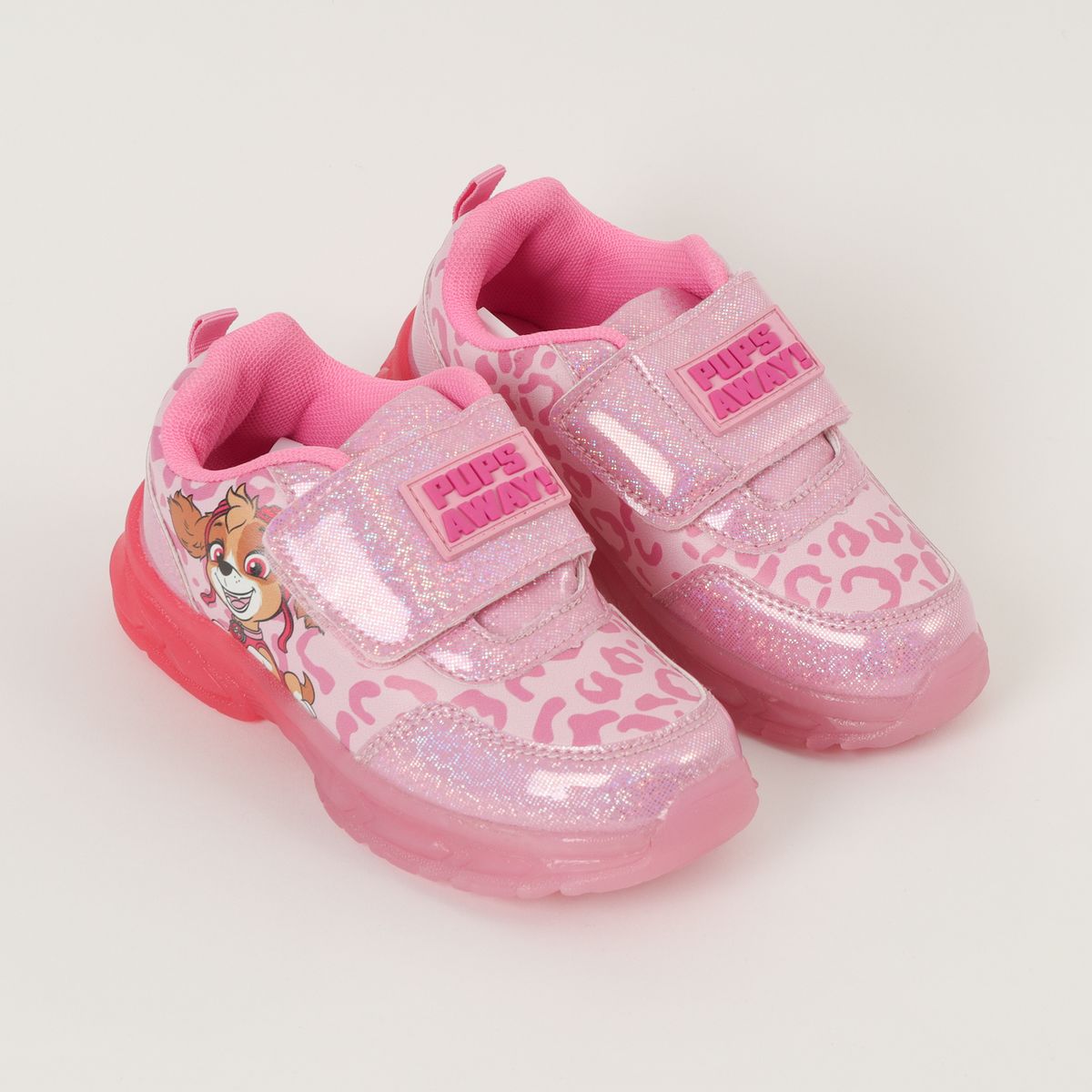 PAW PATROL - Zapatillas Con Luces Niña Skye Pups Way Rosado Paw Patrol