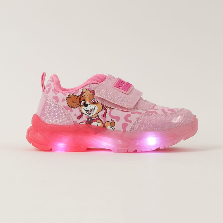Zapatillas Con Luces Niña Skye Pups Way Rosado