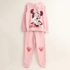 DISNEY - Conjunto Buzo Niña Minnie Kiss Rosado