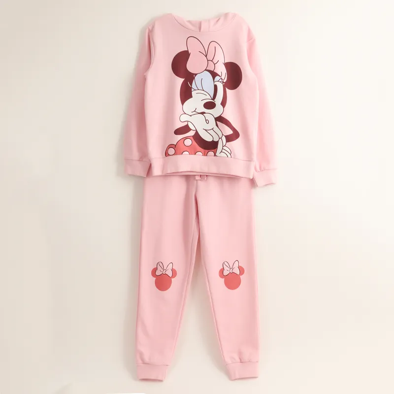DISNEY - Conjunto Buzo Niña Minnie Kiss Rosado Disney