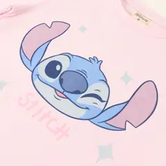 DISNEY - Conjunto Pijama Niña Lilo & Stitch Guiño Rosado