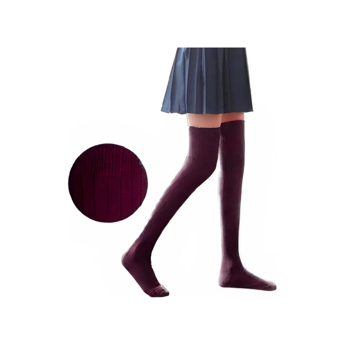 LOOK SHOP - Pack 3 Pares Bucaneras Escolares. Calceta Larga Colores