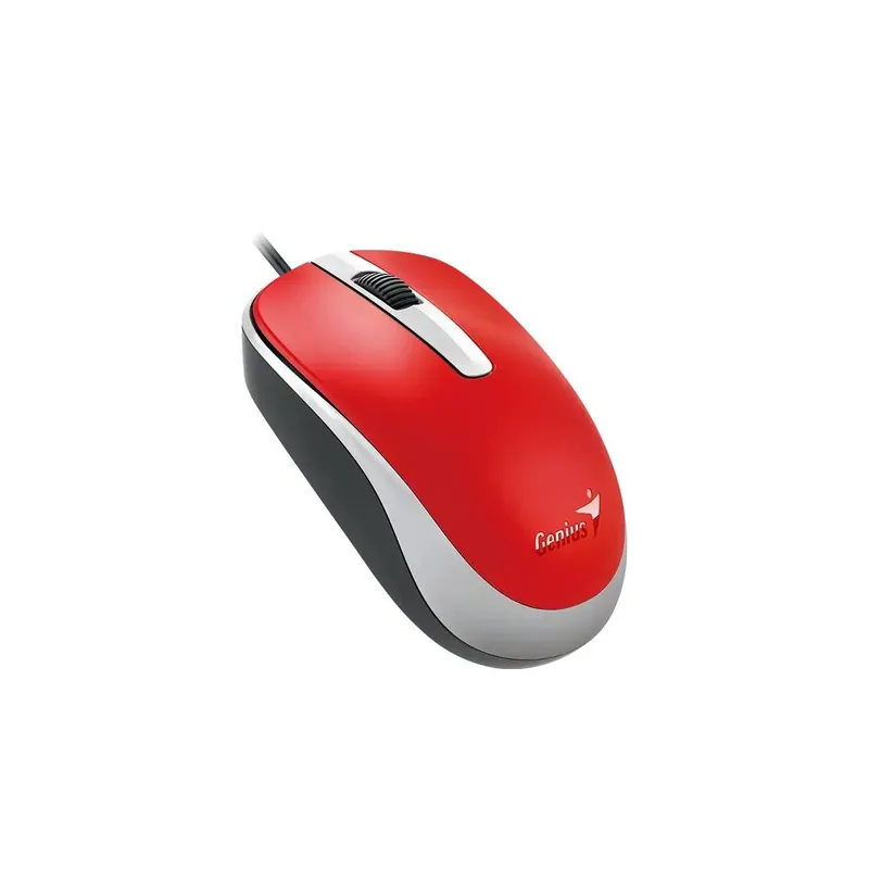GENIUS - Mouse alámbrico Genius DX-120-RD conexión USB Passion Red