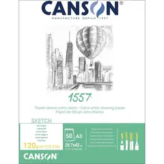 CANSON - Block Dibujo Croquis 1557 120gr 50 hojas 29x42cm