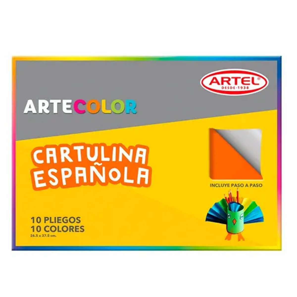 GENERICO - Carpeta Artecolor Cartulina Española 10 Hojas Multicolor