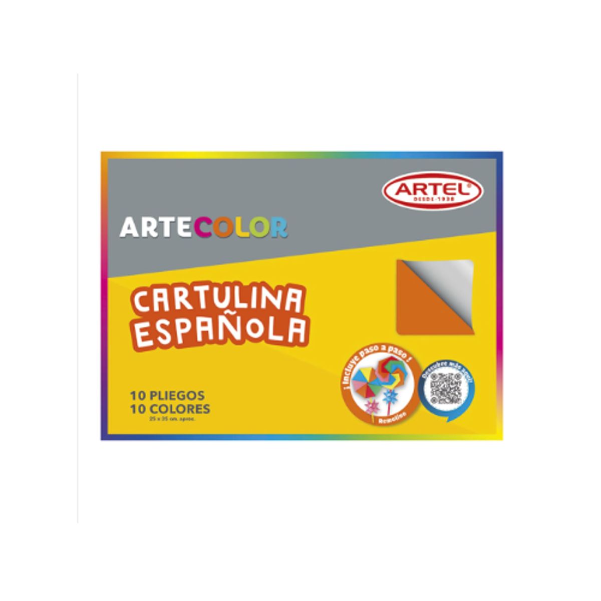 GENERICO - Carpeta Artecolor Cartulina Española 10 Hojas Multicolor