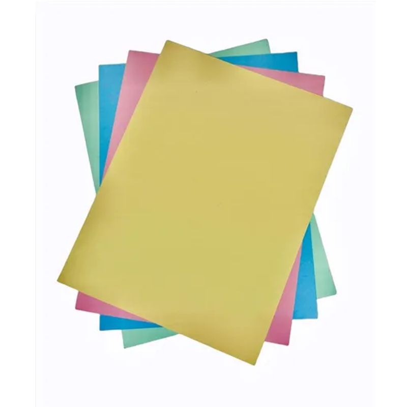 GENERICO - Cartulina Colores Mixtos 230grs Tamaño Oficio 50 Hojas