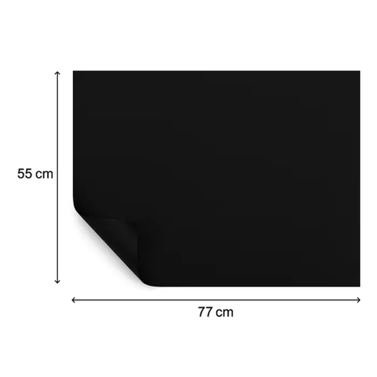 GENERICO - Pack 10 Pliegos Cartulinas Española 55 × 77 Cm Negro