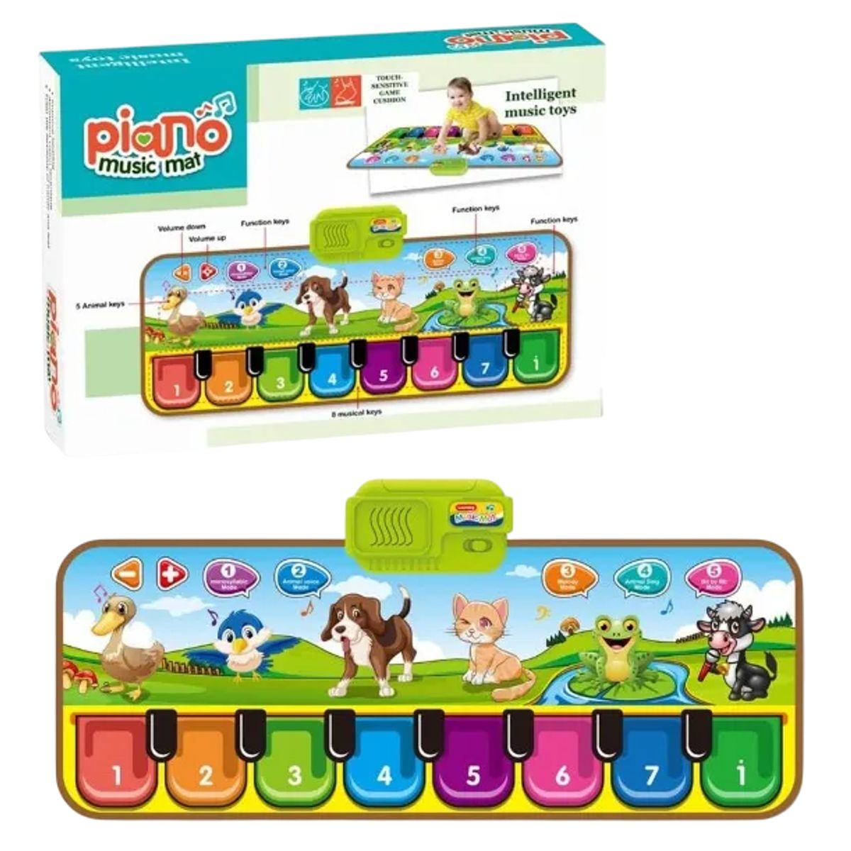 GENERICO - Alfombra Piano Musical Tapete Para Bebés Y Niños Didactico